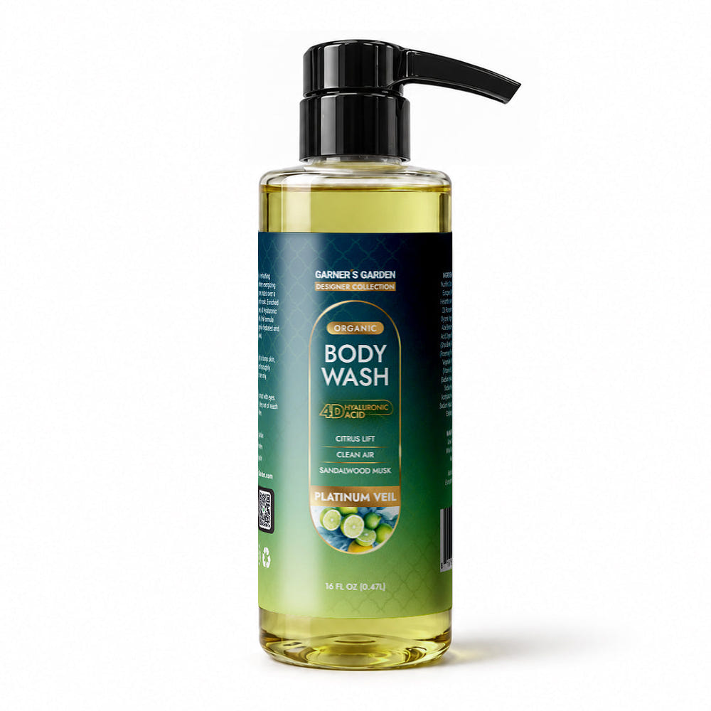 Garner's Garden 4D Hyaluronic Acid Body Wash 8 oz 16 oz Multiple Scents