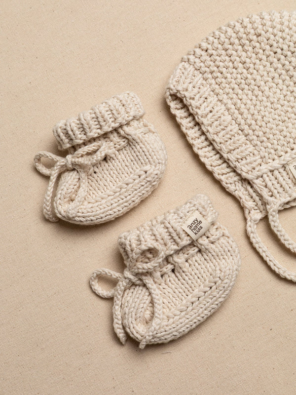 Bonnet & Booties Set Boho
