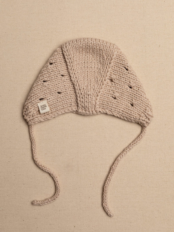 Bonnet & Booties Set Pointelle