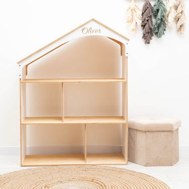 White Dollhouse Bookcase (B2B)