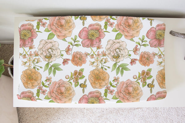Changing Pad Cover - Botanical Floral