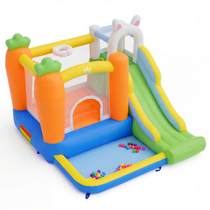 Bounce House for Kids 3-12 with Climbing Wall for Backyard Party