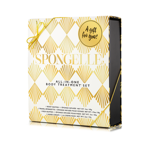 French Lavender Daisy Gift Set - Body care essentials in a beautifully packaged gift set, angle view 4.