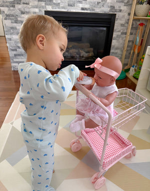Bebenita 18" Baby Girl Doll | Unscented & Fully Clothed