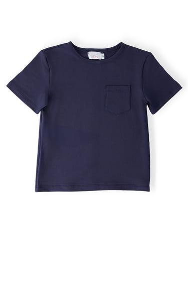Boys Navy S/S Pocket Tee