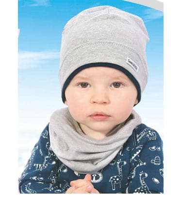 Boys beanie hat in stylish design, perfect for keeping little heads warm and fashionable.