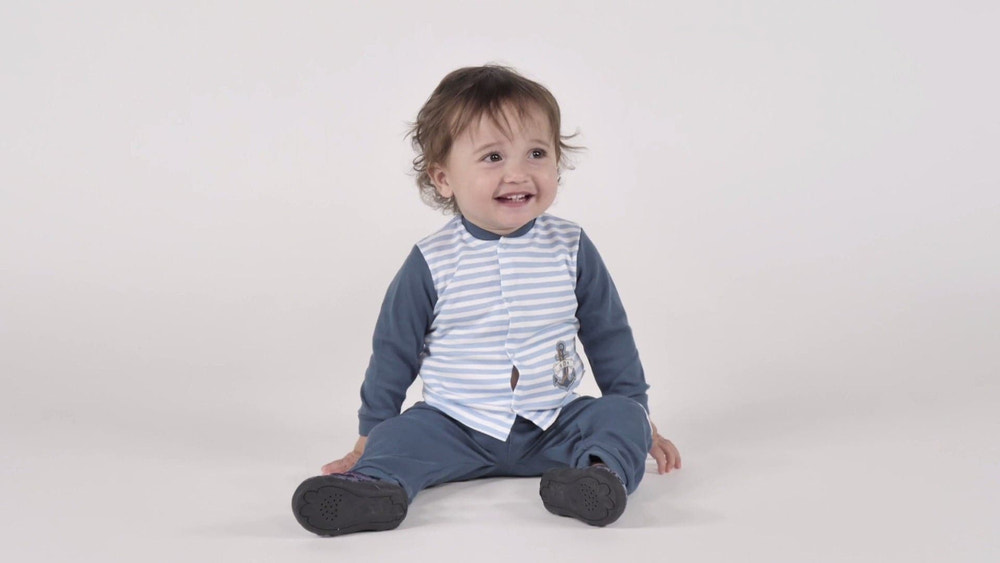 Boys Top Anchor Button Down