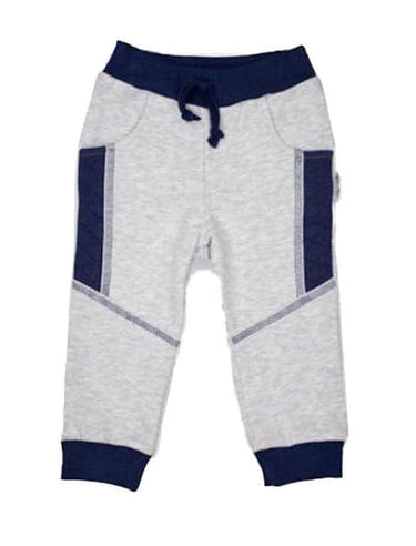 Boys soft jersey knit jogger pants in a cozy design, perfect for playtime and comfort.