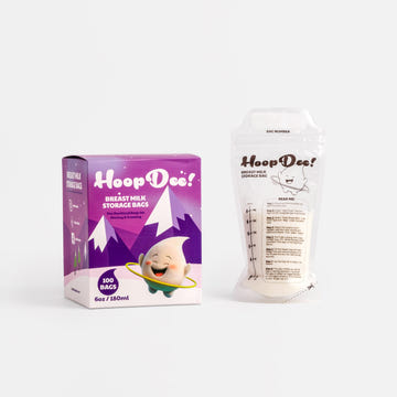 HoopDee Breast Milk Storage Freezer Bags 6oz (180ml) | 100-Count Box)