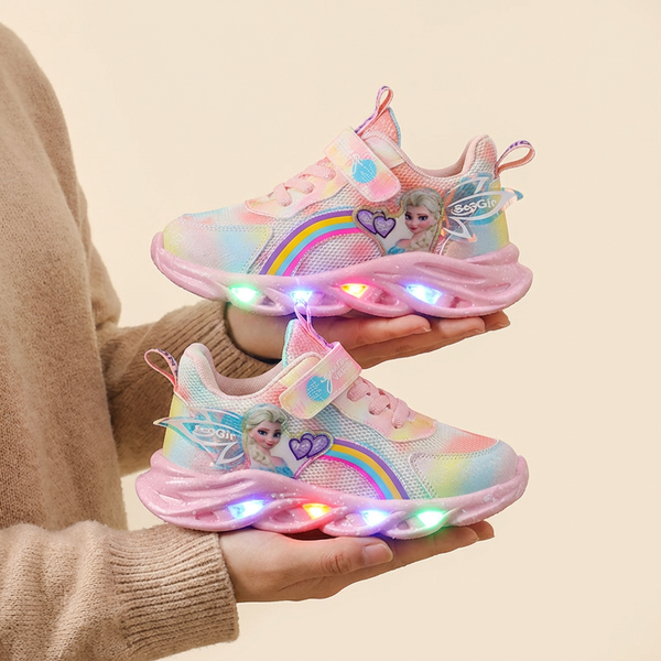 Princess Sports Sneakers – Breathable & Fun (Ages 1–10)