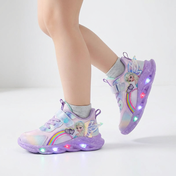 Princess Sports Sneakers – Breathable & Fun (Ages 1–10)