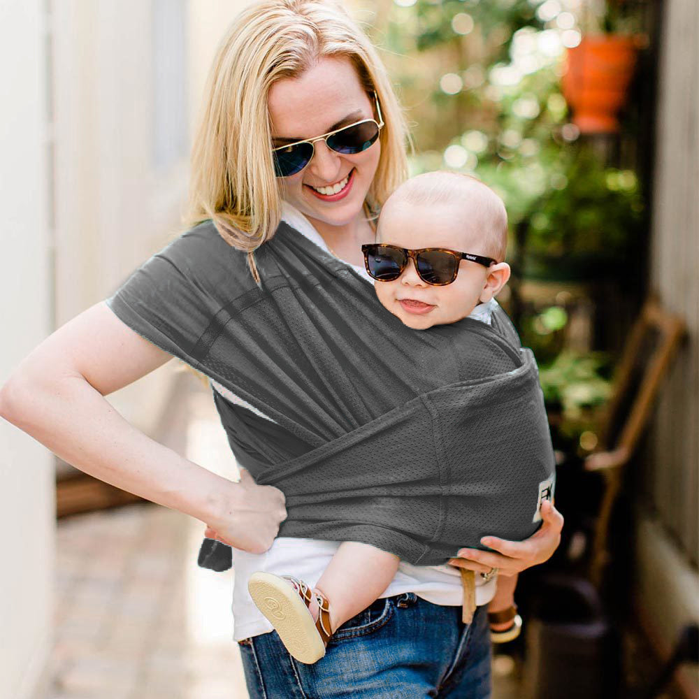 Baby K'tan Breeze Baby Carrier | Charcoal - MOOGCO Baby