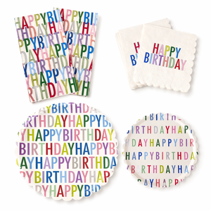 Colorful Birthday Party Pack for 12 Guests