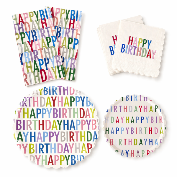 Colorful Birthday Party Pack for 12 Guests