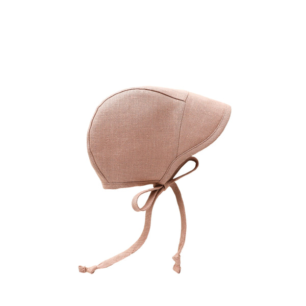 Brimmed Wren Linen Bonnet Cotton-Lined