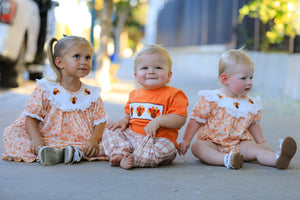 Thanksgiving Turkey Plaid Boys Pants Set