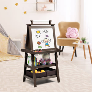 3 in 1 Double-Sided Storage Art Easel - Height-Adjustable for Toddlers & Kids