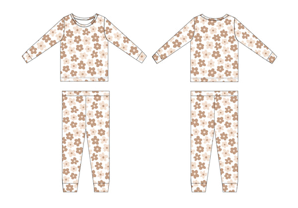 Sad Beige Daisy (new) - Set