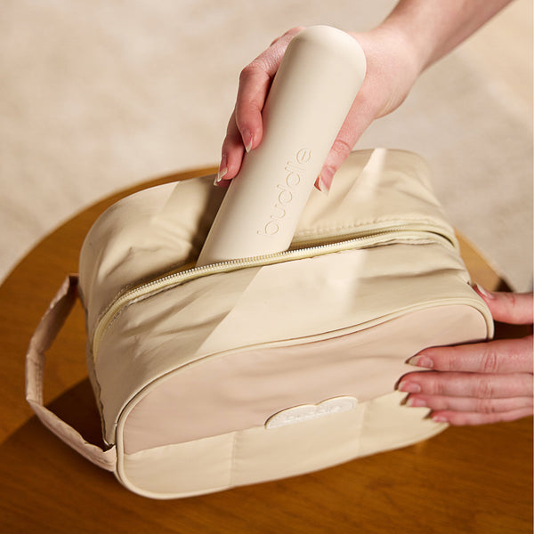Buddle Skincare Bum Bag toiletry bag puffer 8.75 x 6.5 x 5