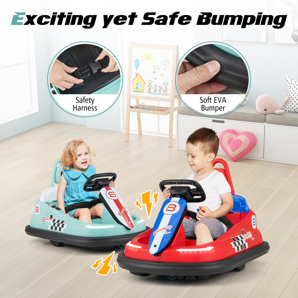 6V kids Ride-on Bumper Car with 360Â° Spinning and Dual Motors