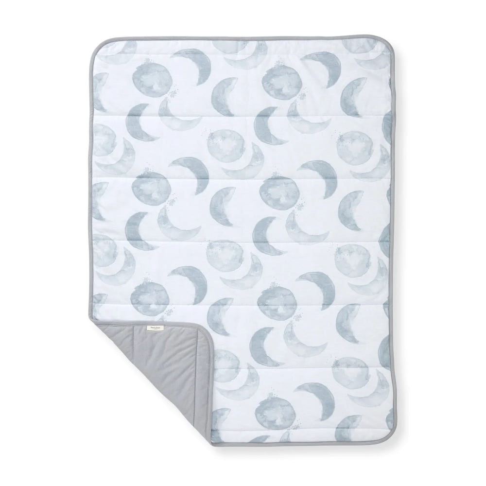 Burt's Bees Baby Soft Reversible Blanket in soothing colors for cozy comfort and warmth. Perfect for baby care.
