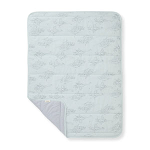 Burt's Bees Baby soft reversible blanket in angle 3 view, perfect for cozy comfort and style in baby care.