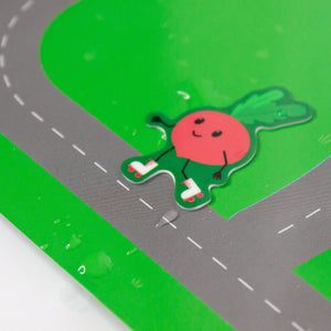 Avi's Adventures In The City Reusable Sticker Book + Marker Set (ages 3+)