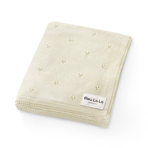 Organic Pointelle Luxury Knit Swaddle Blanket