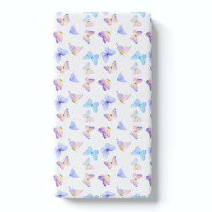 Fitted Crib Sheet - Butterfly