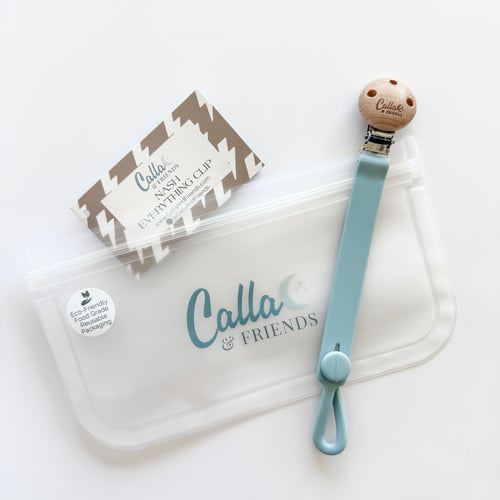 Calla and Friends Nash Everything Clip silicone pacifier teether clip