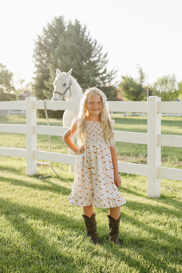 Pony Smocked Dress
