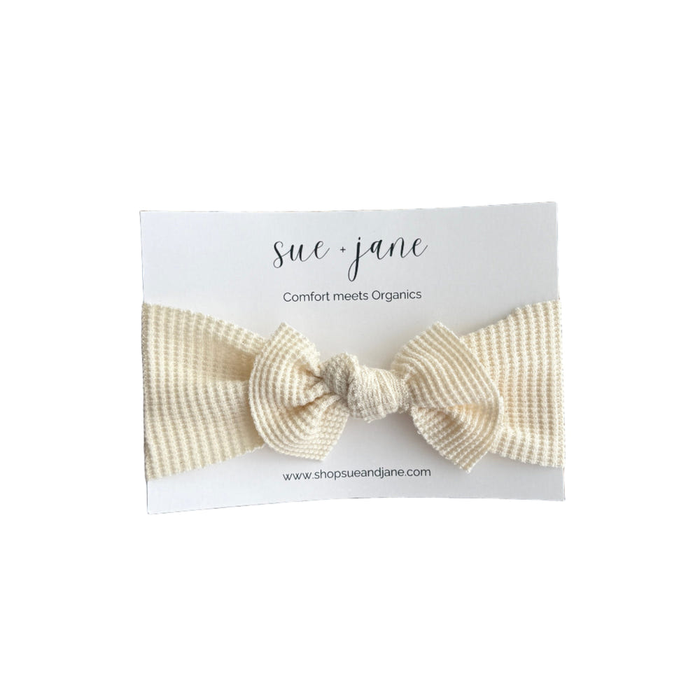 Organic Cotton Waffle Baby Headband | 0–2 Years