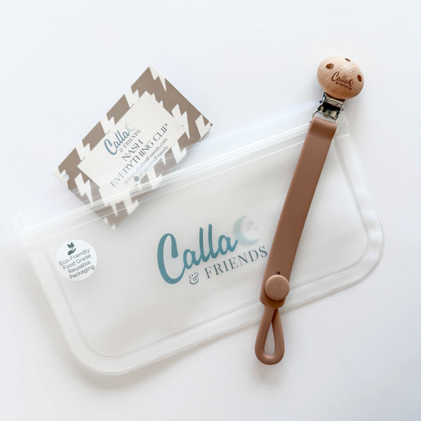Calla and Friends Nash Everything Clip silicone pacifier teether clip