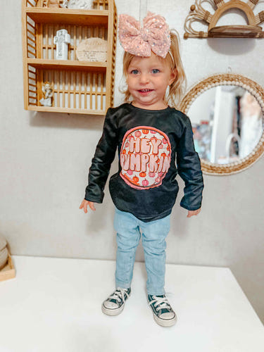 "Hey Pumpkin long sleeve top for babies - cozy and cute apparel for little ones."