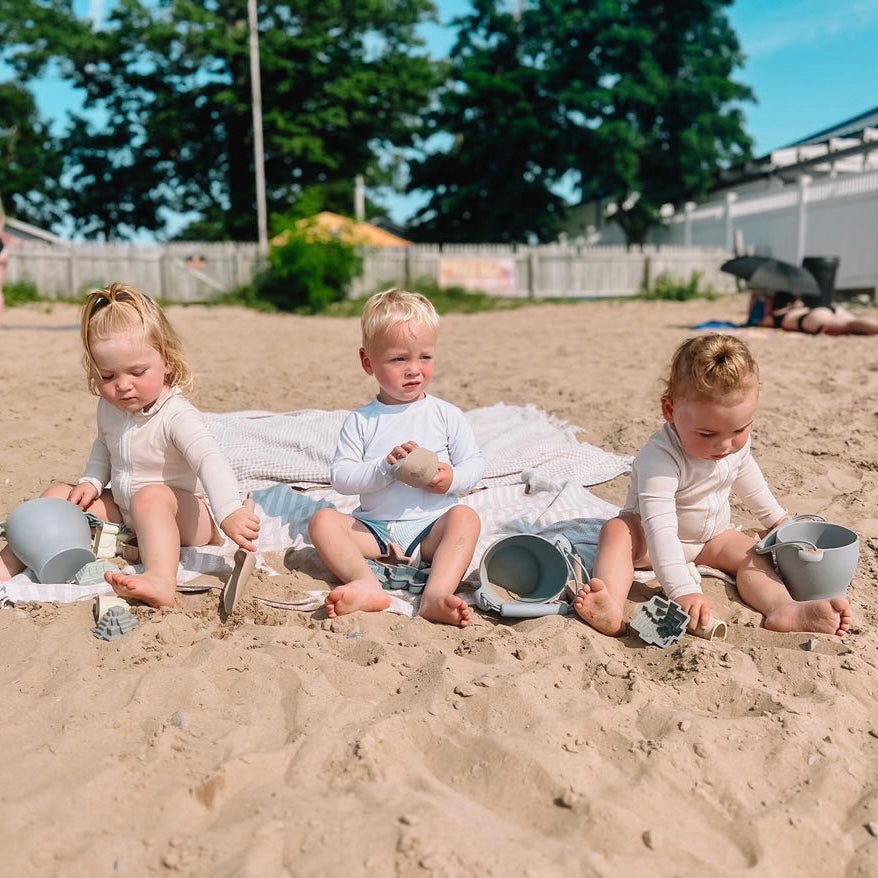 Ellie Sand Mold Set for kids - colorful beach toys for fun sandcastle building and creative play.