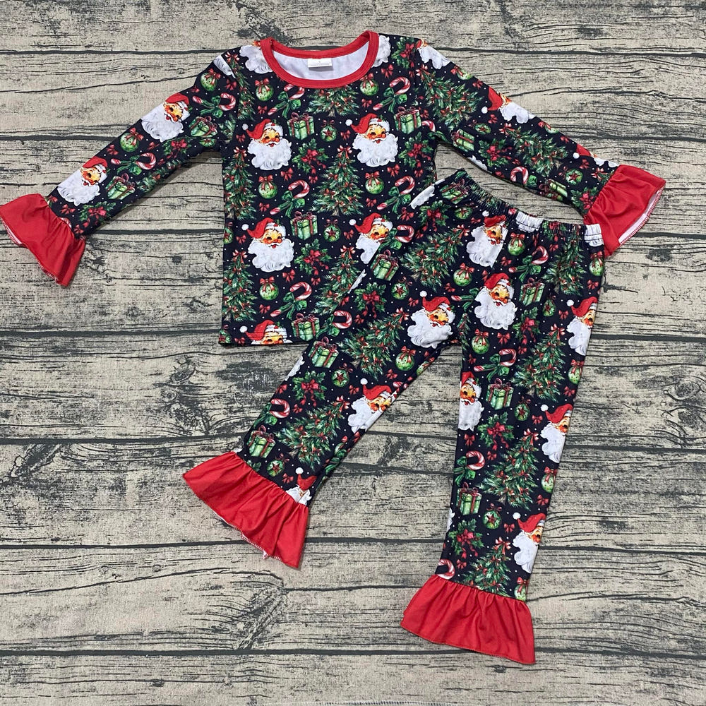 Christmas Eve Santa pajama set for babies, perfect for festive sleepwear and holiday celebrations.