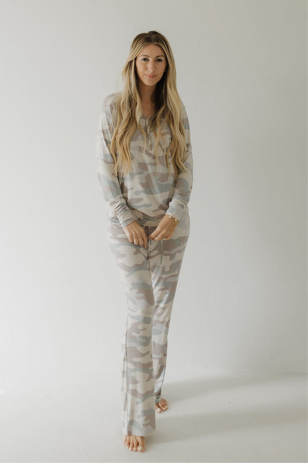 Women's Long Sleeve Bamboo Pajama | Camo