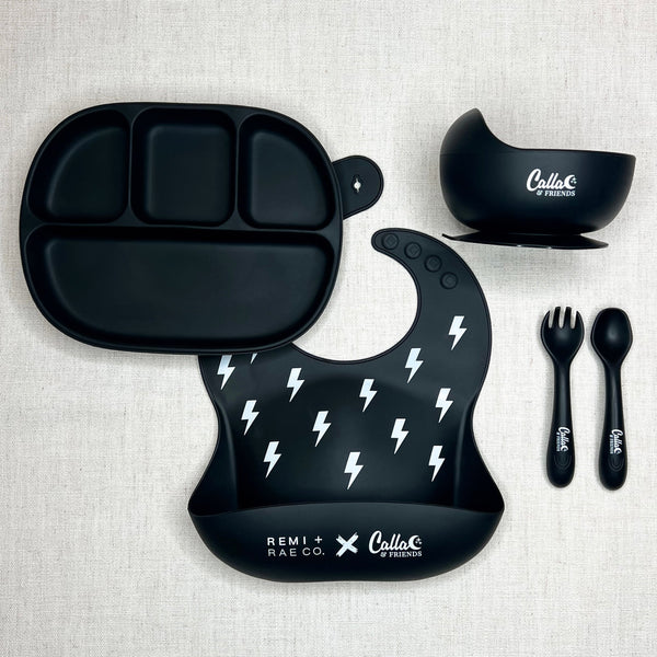 BLACKOUT COLLECTION Easy Scoop Suction Bowl