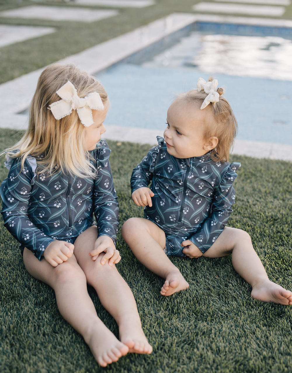 Navy Berry Long Sleeve Ruffle Zipper One-Piece for babies, perfect for comfort and style in toys & entertainment.