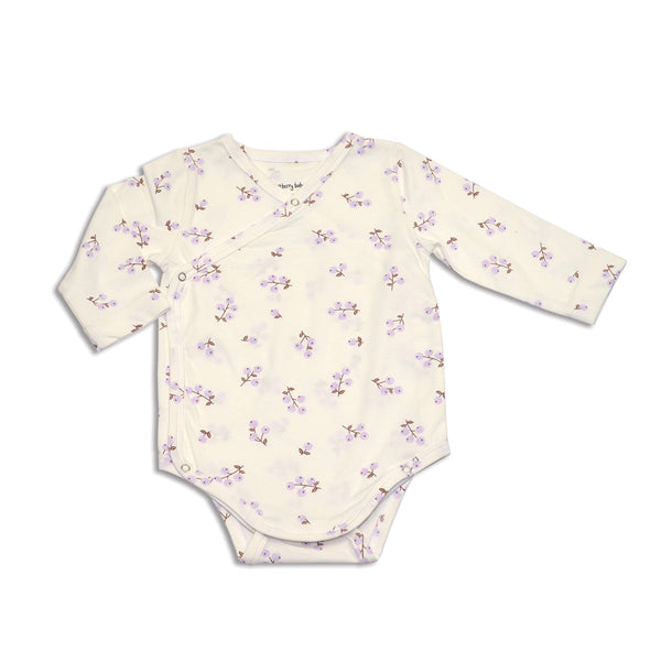 Organic Cotton Kimono Onesie (Winter Berries Print)