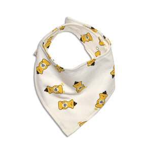 Organic Cotton Bandana Bib (Honey Bear Print)