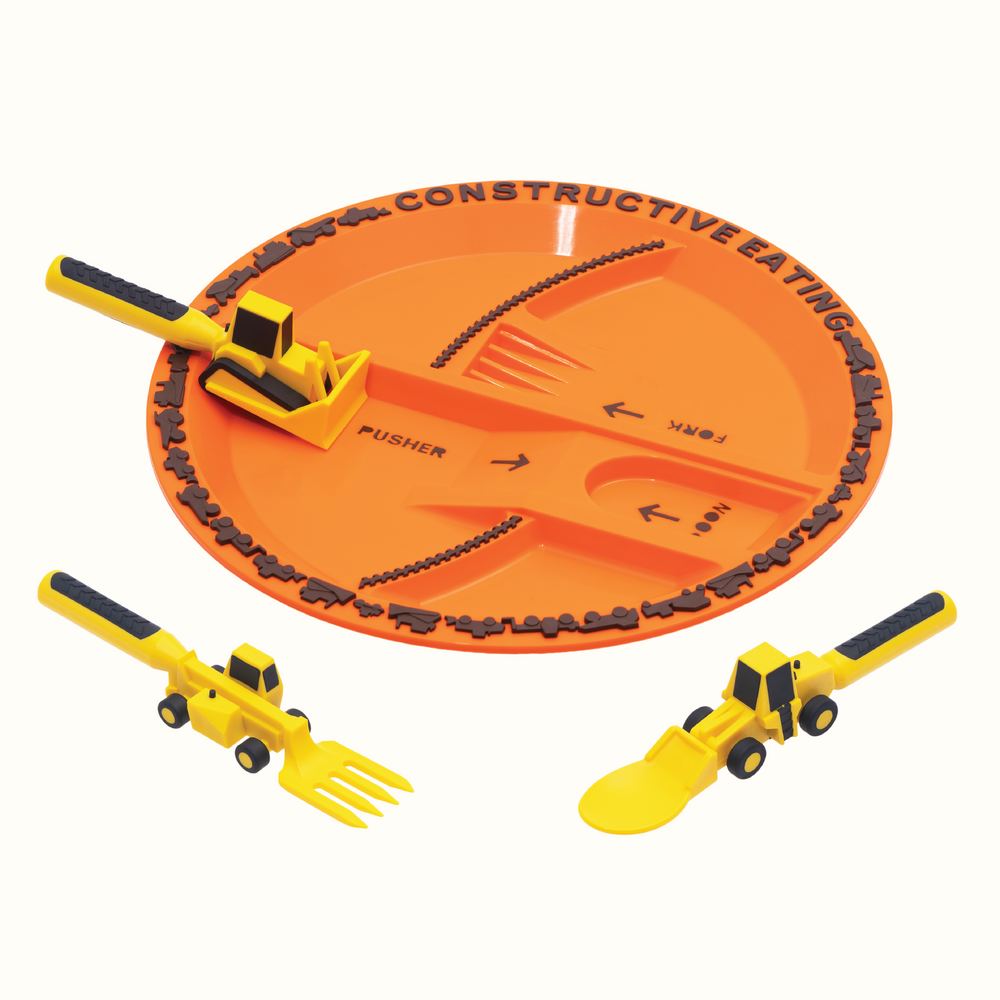 Baby utensil and plate combo for easy feeding and mealtime fun. Perfect for infants and toddlers.