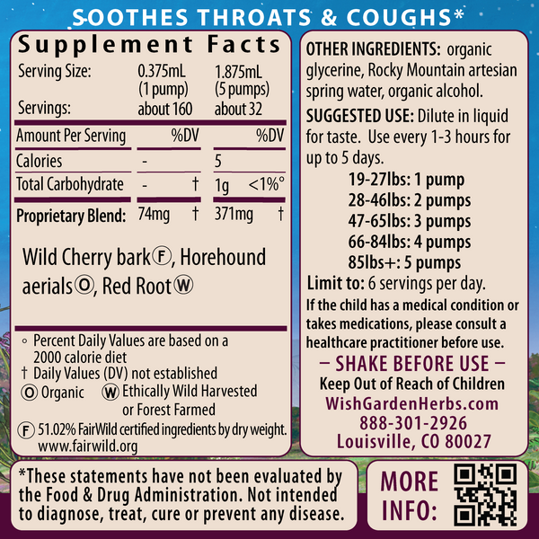 Kick-It Cough Soothing & Quieting for Kids - Vitamins & Supplements, Angle 2 view of the product packaging.