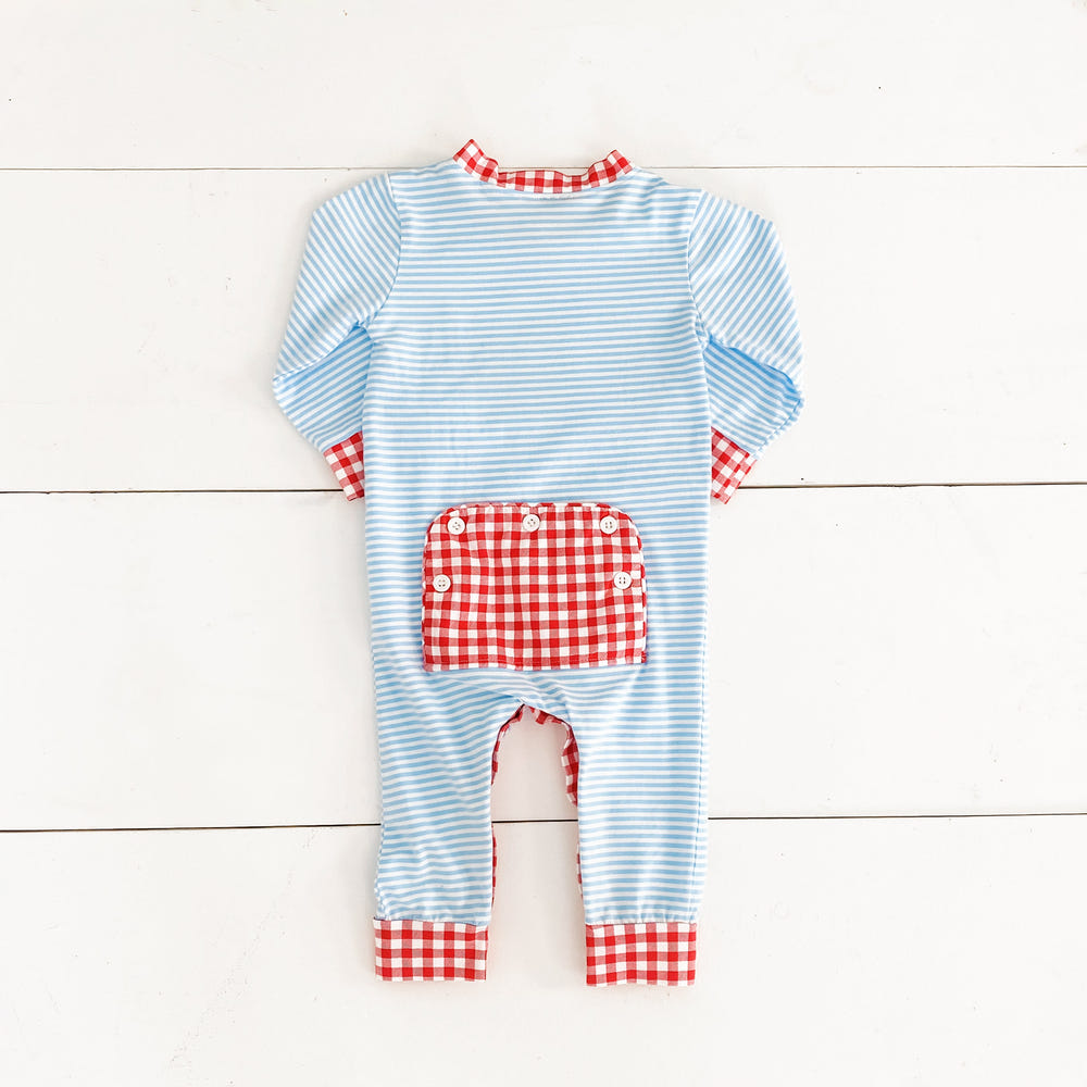Boys Cookies For Santa Romper - festive baby outfit for holiday celebrations.