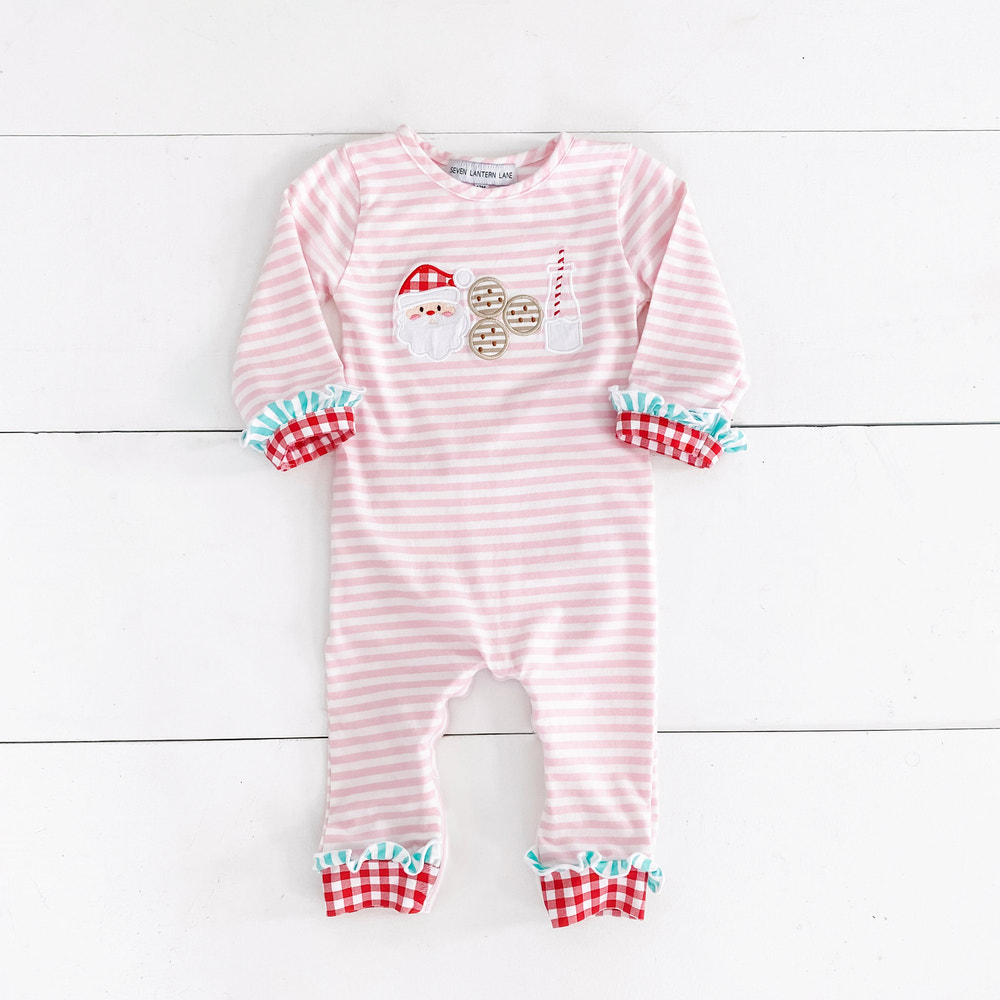 Pink Cookies For Santa Romper