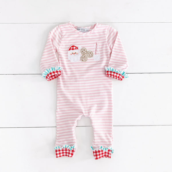 Pink Cookies For Santa Romper