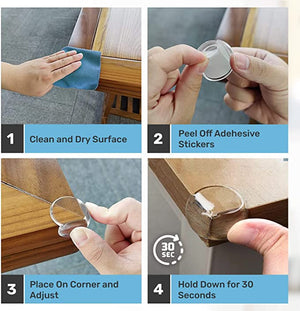 Baby Proof Me | Clear Table & Counter Corner Protectors