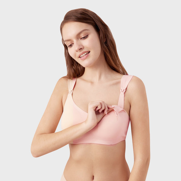 Maternity nursing bras in angle 3 view, showcasing comfort and support for new mothers.