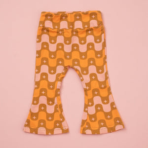 Retro Star Girls Bell Bottoms Leggings