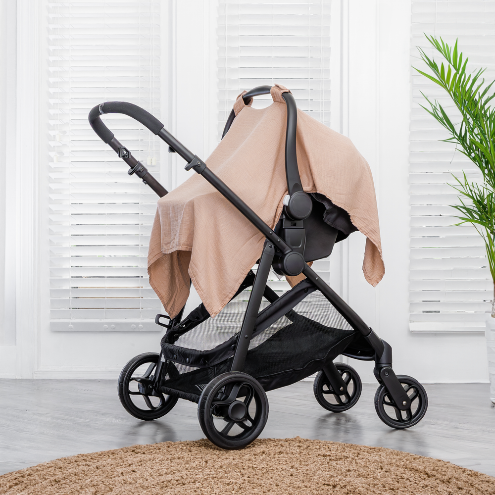 Baby Car Seat Cover in Blush